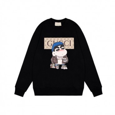 구찌 남/녀 캐쥬얼 블랙 맨투맨 - Unisex Black Tshirts 