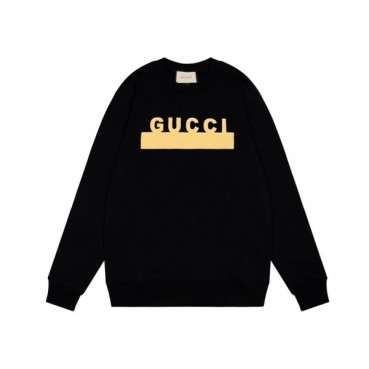 구찌 남/녀 캐쥬얼 블랙 맨투맨 - Unisex Black Tshirts 