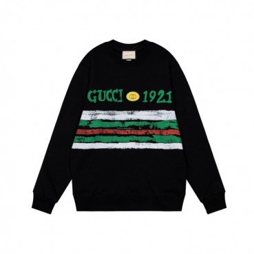 구찌 남/녀 캐쥬얼 블랙 맨투맨 - Unisex Black Tshirts 