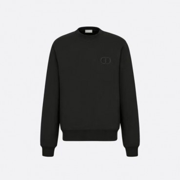 디올 남성 클래식 블랙 맨투맨 - Mens Black Tshirts 