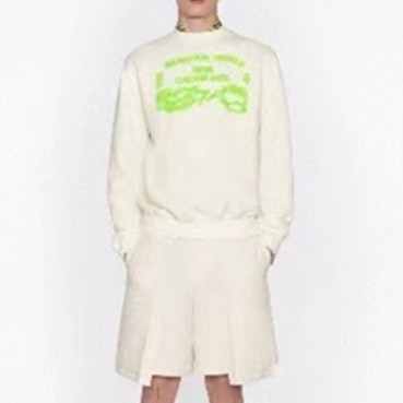 디올 남성 클래식 화이트 맨투맨 - Mens White Tshirts 