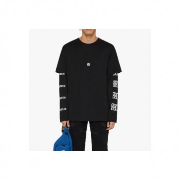 지방시 남성 캐쥬얼 블랙 맨투맨 - Mens Black Tshirts 