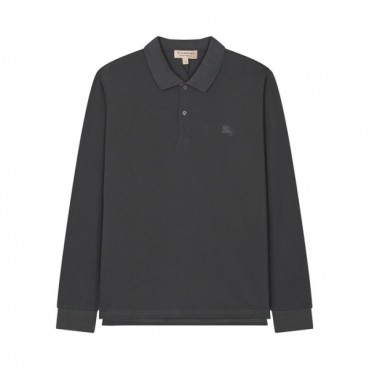 버버리 남자 그레이 폴로 맨투맨 - Unisex Gray Tshirts 