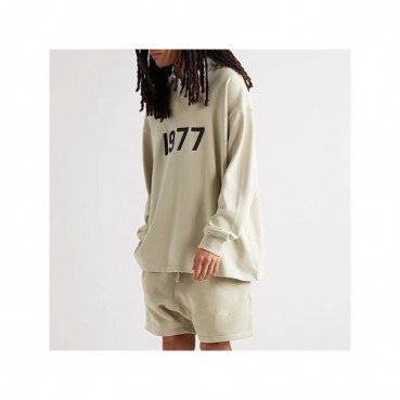 피어오브갓 남성 클래식 베이지 긴팔티 - Mens Beige Tshirts 