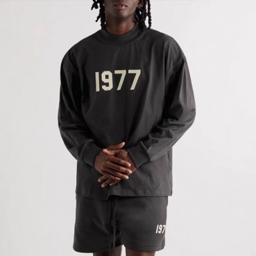 피어오브갓 남성 클래식 블랙 긴팔티 - Mens Black Tshirts 