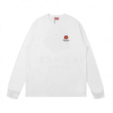겐조 남/여 캐쥬얼 화이트 맨투맨 - Unisex White Tshirts 