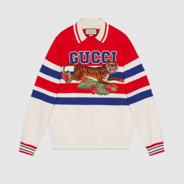 구찌 여성 캐쥬얼 레드 맨투맨 - Gucci Ladys Red Tshirts 