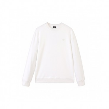 Chanel  Unisex Crew-neck Logo Cotton Tshirts White 