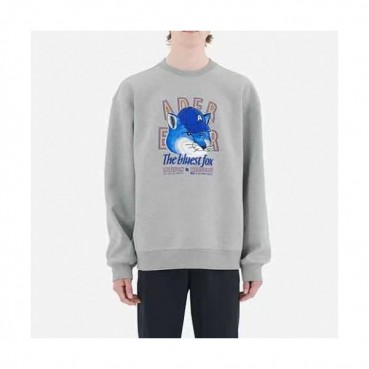 ADER  Unisex Minimal Cotton Tshirts Gray - ADER  남성미니멀 코튼 긴팔티 Ade0095x Size(A1 