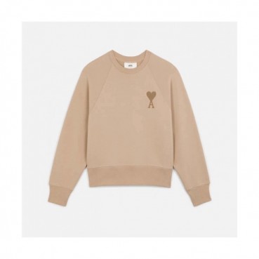 Ami  Womens Logo Casual Cotton Man-to