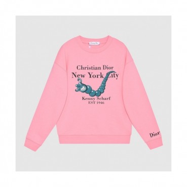 Dior  Mm/Wm Logo Casual Cotton Tshirts Pink - 디올 2021 남/녀 로고 캐쥬얼 코튼 긴팔티 Dio01549x Size(s 