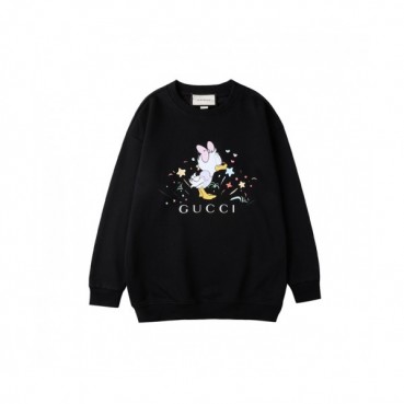 Gucci  Mens  Logo Crew-neck Cotton Tshirts Black  