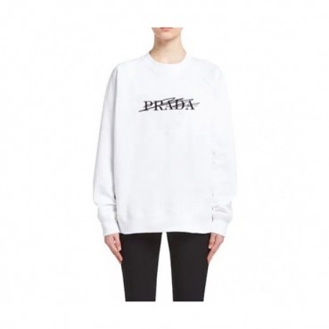 Prada  Mens Crew-neck Cotton Tshirts White 