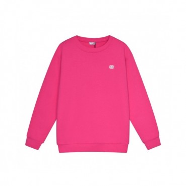 Chanel  Womens Crew-neck Logo Cotton Tshirt Pink 