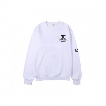 Chanel  Mm/Wm Crew-neck Logo Cotton Tshirt White 