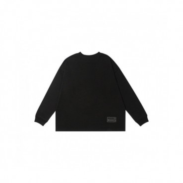 WELLDONE  Mm/Wm Retro Logo Crew-neck Tshirts Black 