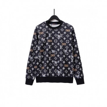 Louis vuitton  Mens  Casual Cotton Tshirts Black - 루이비통 2021 남성 캐쥬얼 코튼 맨투맨 Lou03709x Size(xs 