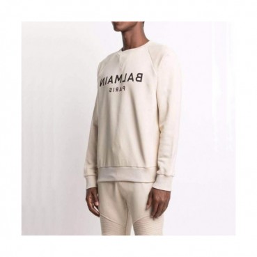 Balmain  Mens Cotton Tshirts Ivory - 발망 2021 남성 코튼 라운드티 Bam0148x Size(s 