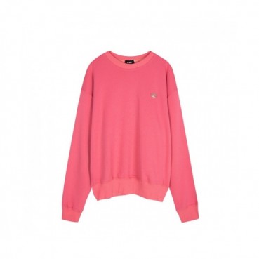 WELLDONE  Mm/Wm Retro Logo Crew-neck Tshirts Pink 