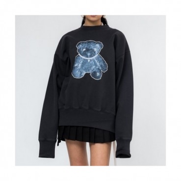 WELLDONE  Mm/Wm Retro Logo Crew-neck Tshirts Black 