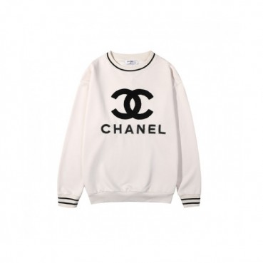 Chanel  Mm/Wm Crew-neck Logo Cotton Tshirt White 