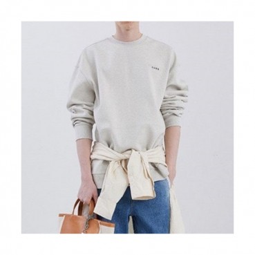 ADER  Mm/Wm Minimal Cotton Tshirts Gray - ADER 2021 남/녀 미니멀 코튼 긴팔티 Ade0059x Size(A1 