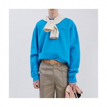 ADER  Mm/Wm Minimal Cotton Tshirts Blue - ADER 2021 남/녀 미니멀 코튼 긴팔티 Ade0057x Size(A1 