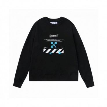 Off-white  Mm/Wm Logo Cotton Oversize Hoodie Black 