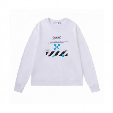 Off-white  Mm/Wm Logo Cotton Oversize Hoodie White 