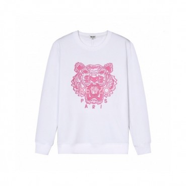 Kenzo  Mm/Wm Signature Tiger Cotton Tshirts White - 겐조 2021 남/녀 시그니처 타이거 코튼 맨투맨 Ken0162x Size(m 