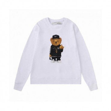 Off-white  Mm/Wm Logo Cotton Oversize Hoodie White 