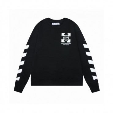 Off-white  Mm/Wm Logo Cotton Oversize Hoodie Black 
