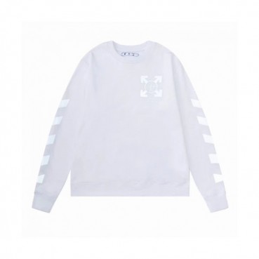 Off-white  Mm/Wm Logo Cotton Oversize Hoodie White 