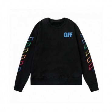 Off-white  Mm/Wm Logo Cotton Oversize Hoodie Black 