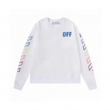 Off-white  Mm/Wm Logo Cotton Oversize Hoodie White 