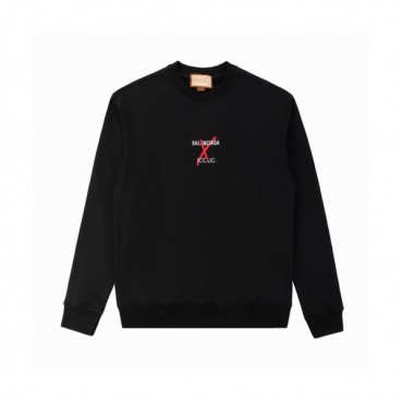 Gucci  Mm/Wm Logo Crew-neck Cotton Tshirts Black  