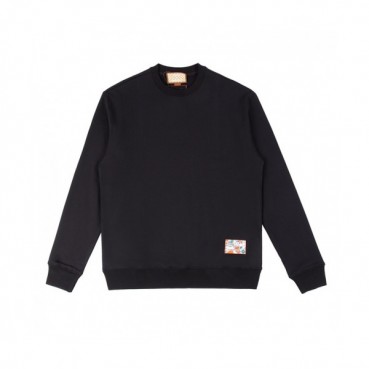 Gucci  Mm/Wm Logo Crew-neck Cotton Tshirts Black  