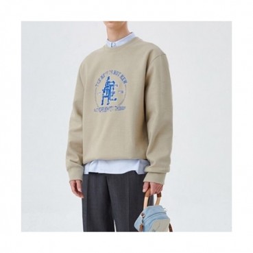 ADER  Mens Minimal Cotton Tshirts Ivory - ADER 2021 남성 미니멀 코튼 긴팔티 Ade0047x Size(s 