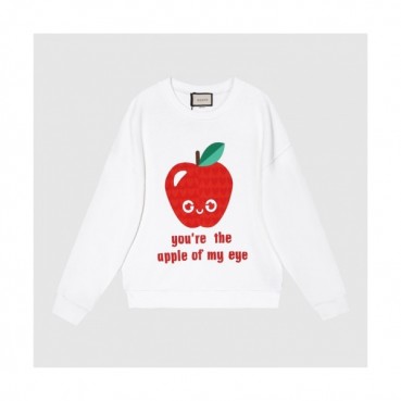 Gucci  Mm/Wm Logo Crew-neck Cotton Tshirts White 