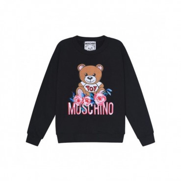 Moschino  Mm/Wm Crew-neck Cotton Tshirts Black 