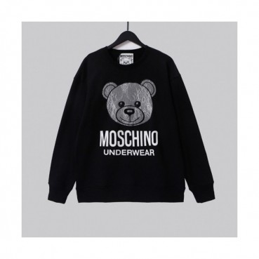 Moschino  Mm/Wm Crew-neck Cotton Tshirts Black 