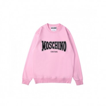 Moschino  Mm/Wm Crew-neck Cotton Tshirts Pink 