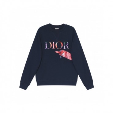 Dior  Mens Logo Casual Cotton Tshirts Navy - 디올 2021 남성 로고 캐쥬얼 코튼 긴팔티 Dio01400x Size(s 