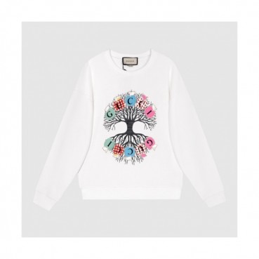 Gucci  Mm/Wm Logo Crew-neck Cotton Tshirts White 