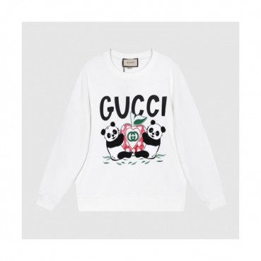 Gucci  Mm/Wm Logo Crew-neck Cotton Tshirts White 