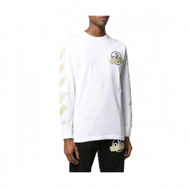 Off-white  Mm/Wm Logo Cotton Oversize Hoodie White 
