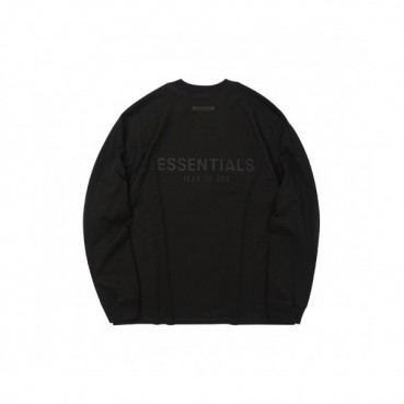 Fear of god  Mens Minimal Cotton Tshirts Black - 피어오브갓 2021 남성 미니멀 코튼 긴팔티 Fea0332x Size(s 