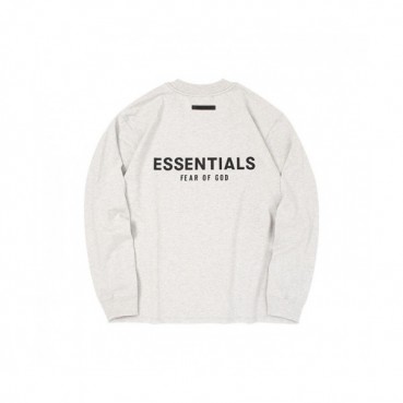 Fear of god  Mens Minimal Cotton Tshirts White - 피어오브갓 2021 남성 미니멀 코튼 긴팔티 Fea0331x Size(s 