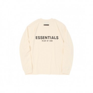 Fear of god  Mens Minimal Cotton Tshirts Ivory - 피어오브갓 2021 남성 미니멀 코튼 긴팔티 Fea0328x Size(s 