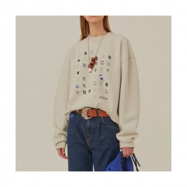 ADER  Womens Minimal Cotton Tshirts Ivory - ADER 2021 남성여성 미니멀 코튼 긴팔티 Ade0030x Size(s 